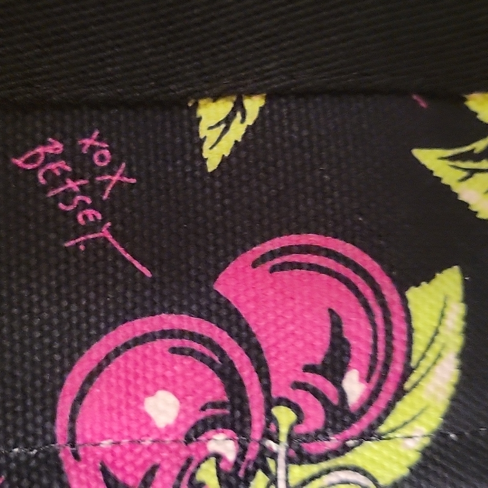 BETSEY JOHNSON FLORAL CANVAS TOTE - Picture 14 of 16